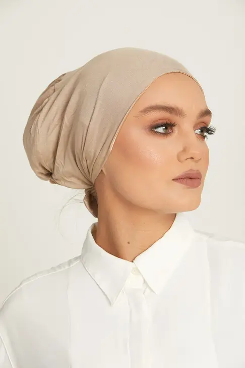 BEIGE HIJAB CAP